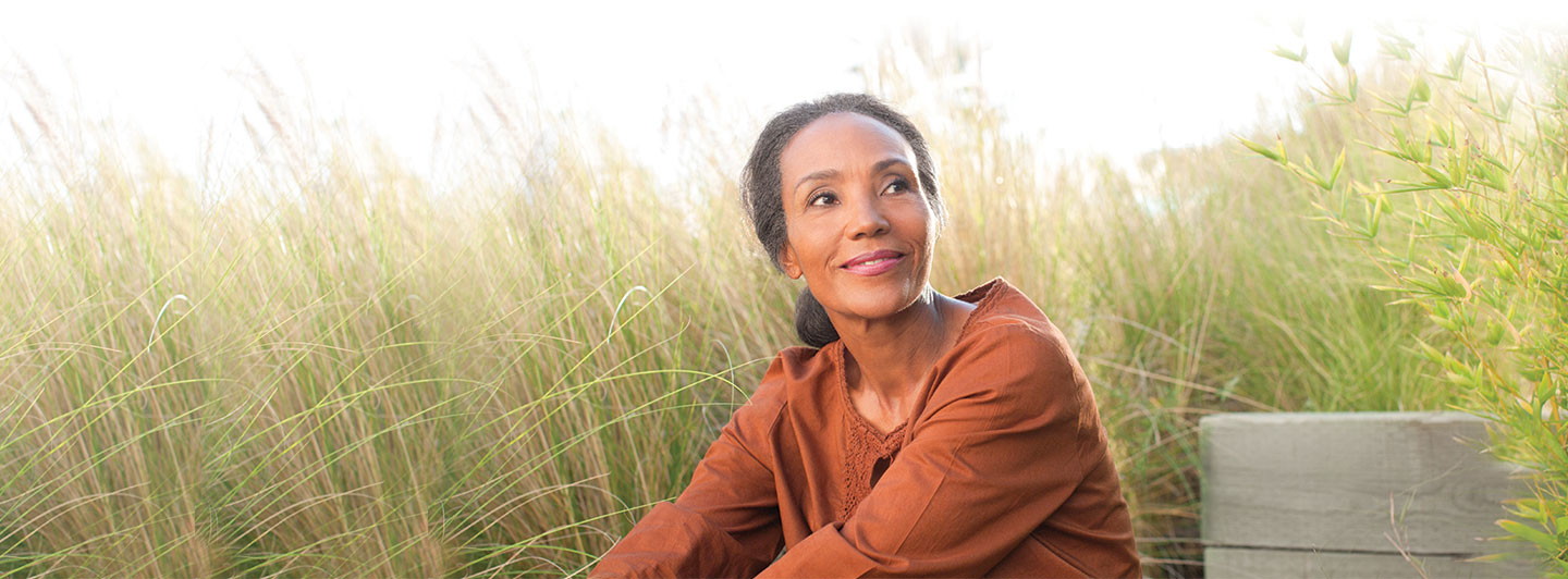 Woman in grass