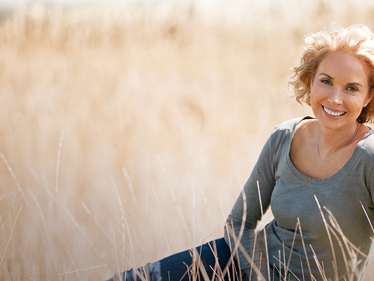 Woman in field